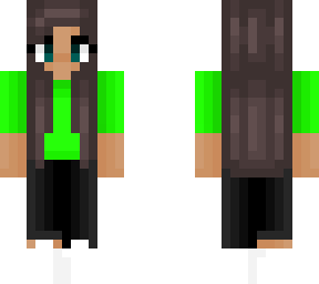 girl skin with a green shirt?
