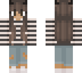 girl with striped shirt