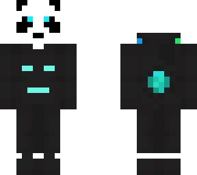 panda with blue face shirt