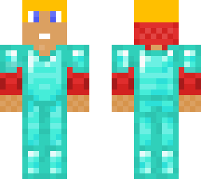 boy with diamond armor (no helmet)