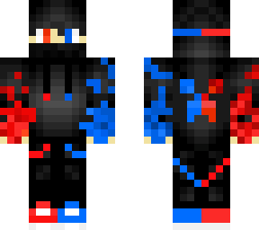 conflict ninja bleu/red fire