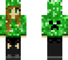 Minecraft Creeper In A Hoodie Skin