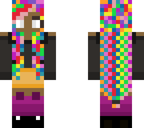 glitch hair girl