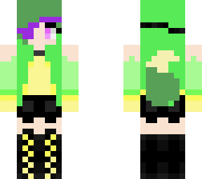 humanoid blacklight foxy (green)