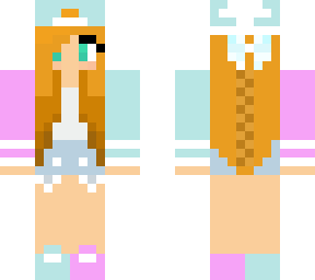 pink and blue cute cool girl