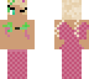 pink checkerd mermaid
