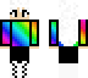 rainbow hoodie girl
