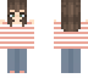 shirt hair peachy girl uwu