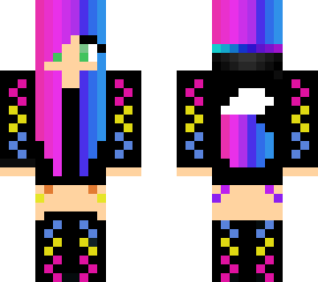sparklingjem's skin, but pink, purple, and blue