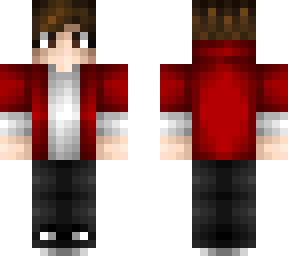 -red n white hoodie boy-