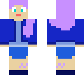 blue and purple girl