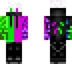 green and purple guy