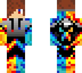 half fire guy