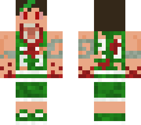 infected teenage male w/ green basketball uniform