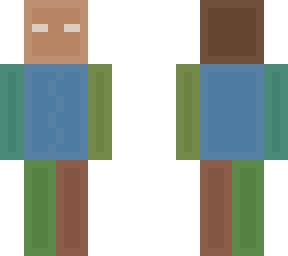 my first minecraft skin i ever used/w no outer layer ( how i used it)
