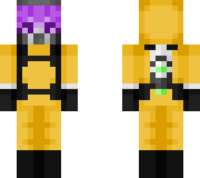 purple hazmat suit