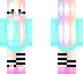 rainbow pastel girl!