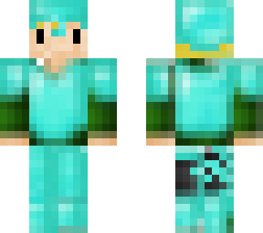 blonde boy diamond armor