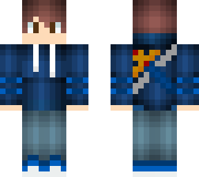 blue eyes boy with blue hoodie and jeans