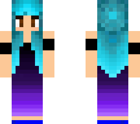 blue haired girl