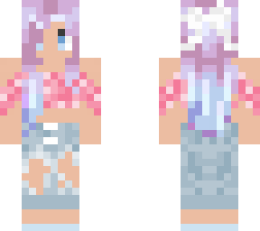 cute pink and blue girl