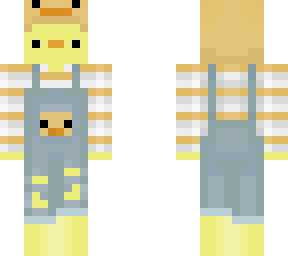 duck in duck overalls