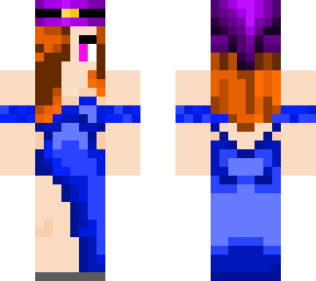 girl in blue dress