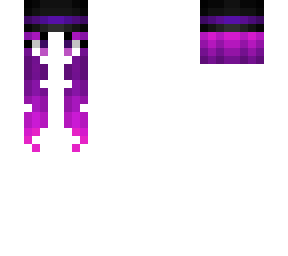 hair & hat base - purple fade pink - black hat