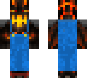 lava beast with overalls