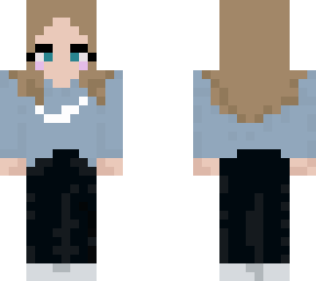 Nike blue girl | Minecraft Skin