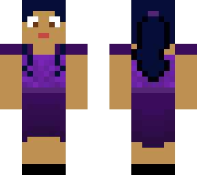 purple dress girl