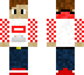 red and white sweater