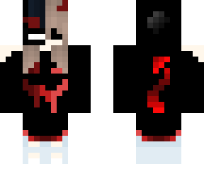 baggy hoodie devil girl with mask