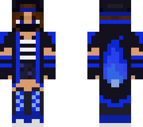 blue flame girl