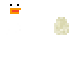 chicken with egg on back