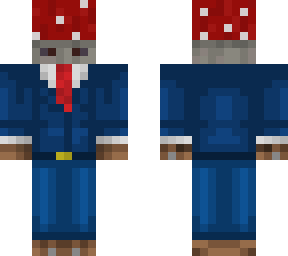 fungi man in suit