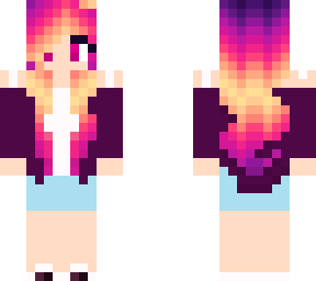 sunset hair girl edited