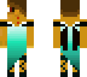 vampire girl with teal ombr dress