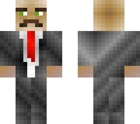 bald and mustache