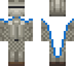 blue knight with cape
