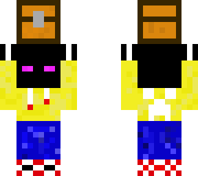 enderman with chest