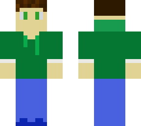 green coat man skin