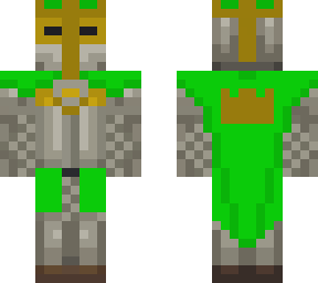 green king on armour
