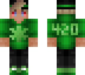 green weed 420 hoodie - high dirty blonde teen