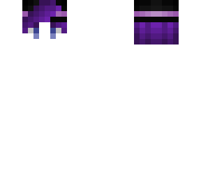 hair & hat base - black & pink - dark purple hair