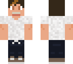 teenage male w/ white t-shirt & sweatpants