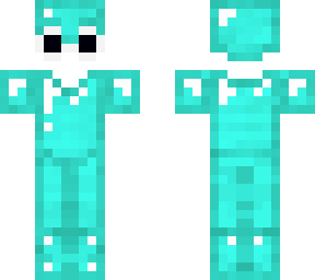 white clout goggles character with diamond armor