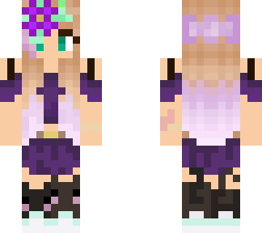 a girl that loves purple