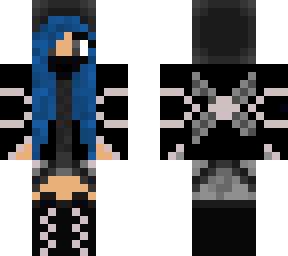 blue haired girl assassin