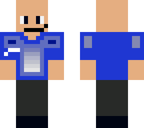 blue shirt guy